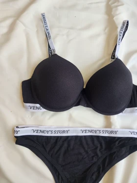 ست شورت و سوتین نخی کد: 9138