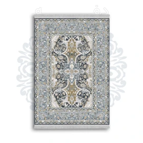 فرشینه از جنس پارچه هازان مخمل ترک طرح سنتی و مدرن برند دفه کد DAMG454