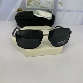 عینک آفتابی پورش دیزاین کد 1087 (فریم مشکی نقره ای)