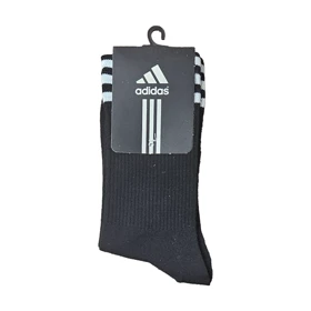 جوراب آدیداس ساق بلند مشکی high top adidas socks کد 281590