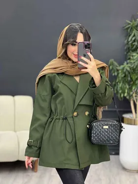 بارانی کمرگت دو دکمه