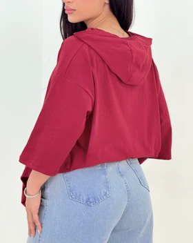 تیشرت کلاهدار عسل(37)کد:5563