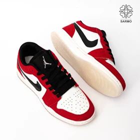 کفش کتانی زنانه جردن 1 قرمز سفید – Air Jordan 1 Low Red White