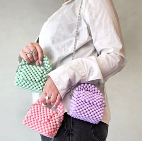 کیف مرواریدی فانتزی دخترانه کد7800