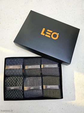 پک جوراب ساق‌دار لئو Leo کد 8104 - جعبه 6 جفتی