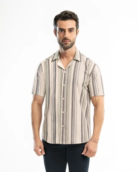 ام کی کالکشن پیراهن آستین کوتاه mk-23548-gray