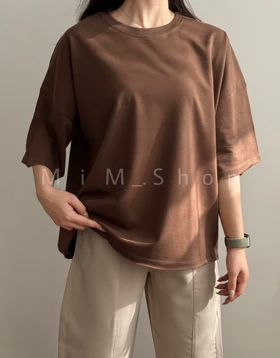 تیشرت باکسی کثیف دوزی