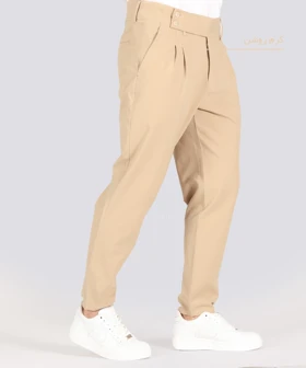 شلوار پارچه ای پیله دار مردانه فیت 0480