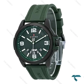 ساعت اسپرت نیوی فورس NF9215 بند رابر سبز NaviForce-7658-G