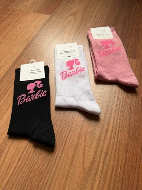 جوراب باربی نخ پنبه 5105