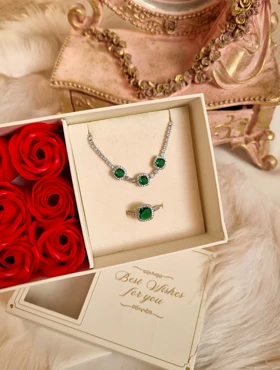 ست جواهری دستبند انگشتر پینترستی