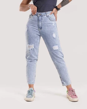 مام استایل زنانه آبی(6016B)