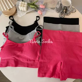 ست نیم‌تنه و شلوارک آسنا