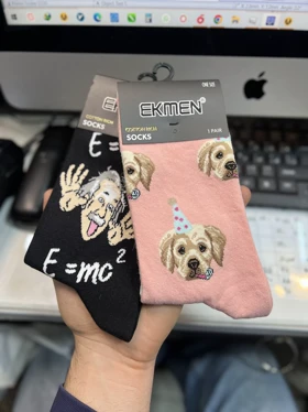 جوراب اکمن طرحدار ekmen