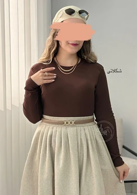 بلوز کبریتی شکلاتی