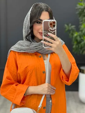 مانتو تک جیب بغل چاک