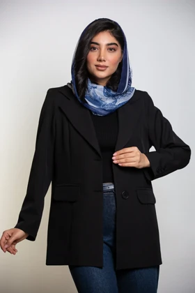 کت زنانه بزایاق دو دکمه