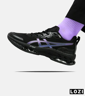 کفش کتانی مردانه مشکی هولوگرامی ASICS GORETEX
