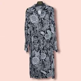 مانتو زنانه نخی گل‌دار وارداتی