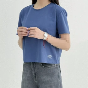 تیشرت کراپ زنانه آستین کوتاه