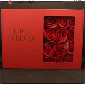 پک گردنبند مروارید عشق VIP همراه 12 گل قرمز (مروارید پرورشی اصل)