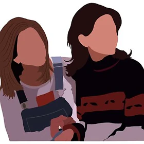 دورس مردانه و زنانه فرندز طرح Rachel and Monica کد 108569