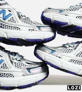 کفش کتانی مردانه و زنانه طوسی مشکی آبی NEW BALANCE 1064 V.2