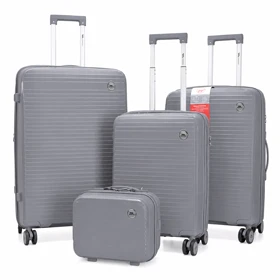 چمدان Monza مدل M-077-PP-4X مجموعه 4 عددی (نقره ای)