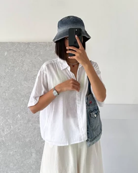 شومیز سفید BERSHKA🦢