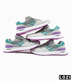 کفش کتانی طوسی آبی بنفش REEBOK Unphased Pro