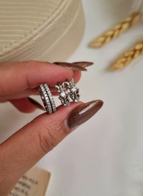 گوشواره ژوپینگ نگینی ،پروانه