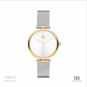 ساعت مچی عقربه ای زنانه دنیش دیزاین (Danish design) مدل IV65Q1269 Rosalyn Two-Tone Gold Mesh