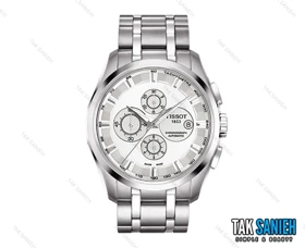 ساعت تیسوت مردانه سه موتوره سیلور سفید Tissot-2110-G