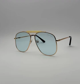 عینک آفتابی زنانه تام فورد TOMFORDمدل SG-0043s (طلایی عدسی آبی)