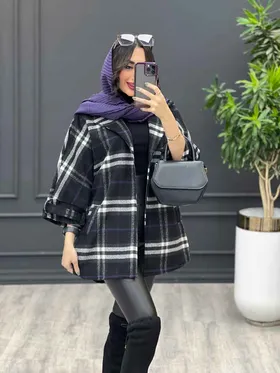 پالتو چهارخونه پشت دو پاگن