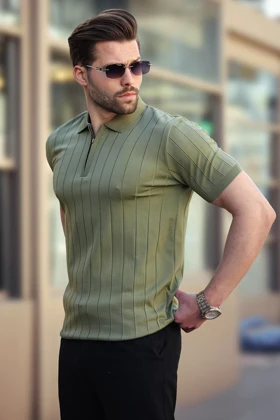 تیشرت یقه پولو مردانه اورجینال مدمکست madmext