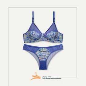 ست راحتی اطلسی طرح ترنج برند نوشه پوش