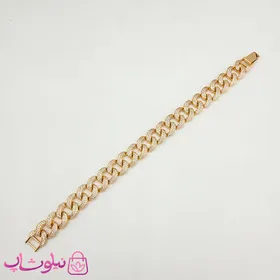 دستبند زنانه مجلسی ژوپینگ پهن و پرنگین
