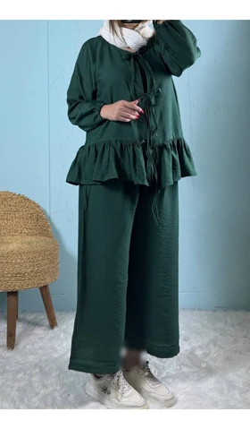 ست شومیز گره‌ای و شلوار زنانه 33792