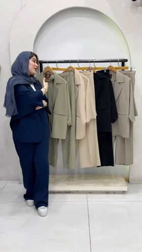 کت و شلوار بهاره کرپ