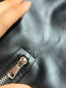 3539 - کت چرم( ایراددار )