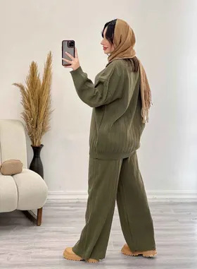 ست بافت و شلوار دلانا