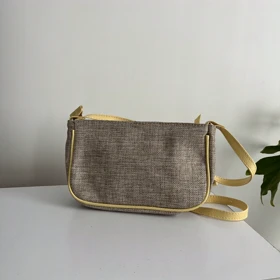 کیف دوشی پارچه حصیری