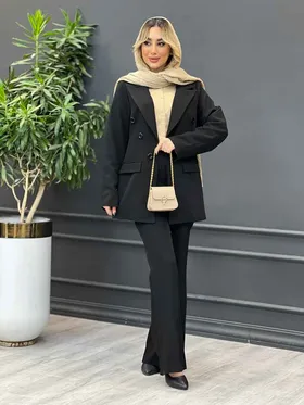 ست مانتو و شلوار شش دکمه