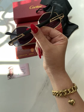 عینک آفتابی فریم فلزی Cartier