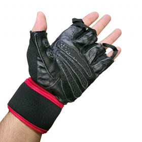 دستکش مردانه بدنسازی NIKE مشکی قرمز