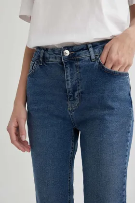 شلوار جین Crop Flare Fit تا دور مچ پا C1893AX24SM