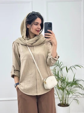 مانتو شومیزی گلی