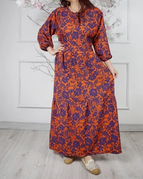 ساحلی فلور رزان 7335 (نارنجی گل آبی)