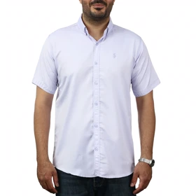 پیراهن آستین کوتاه ساده مردانه برند مد مدل 141114914